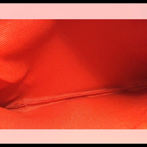 Coach F42391 Signature Jacquard Leather Wallet Wristlet Khaki Geranium - Picture 4 of 4